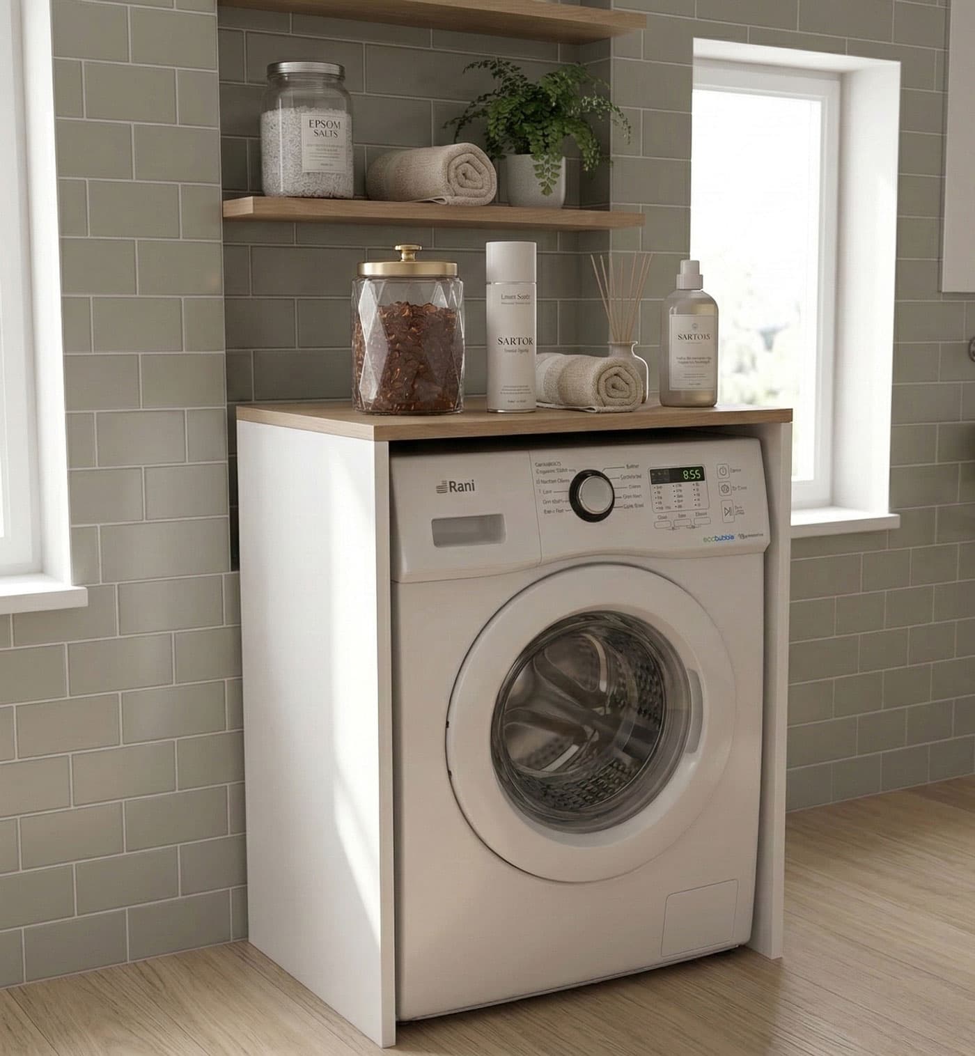 Çamaşır Makinesi Üst Dolabı